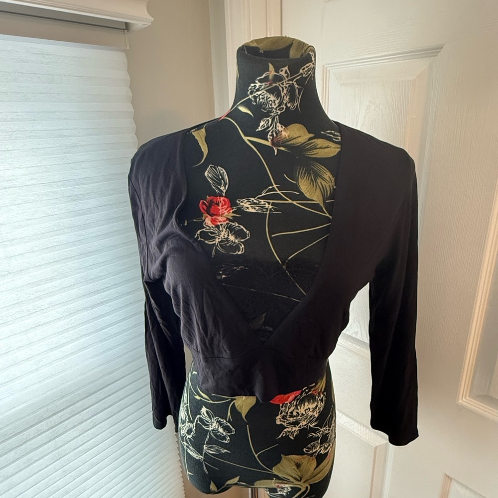 BCBGMaxAzria Black Crop Top